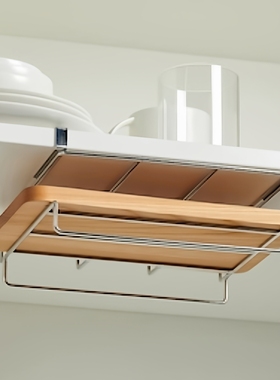 韩国代购进口304不锈钢多功能厨具挂架挂杆置物架收纳架抹布架