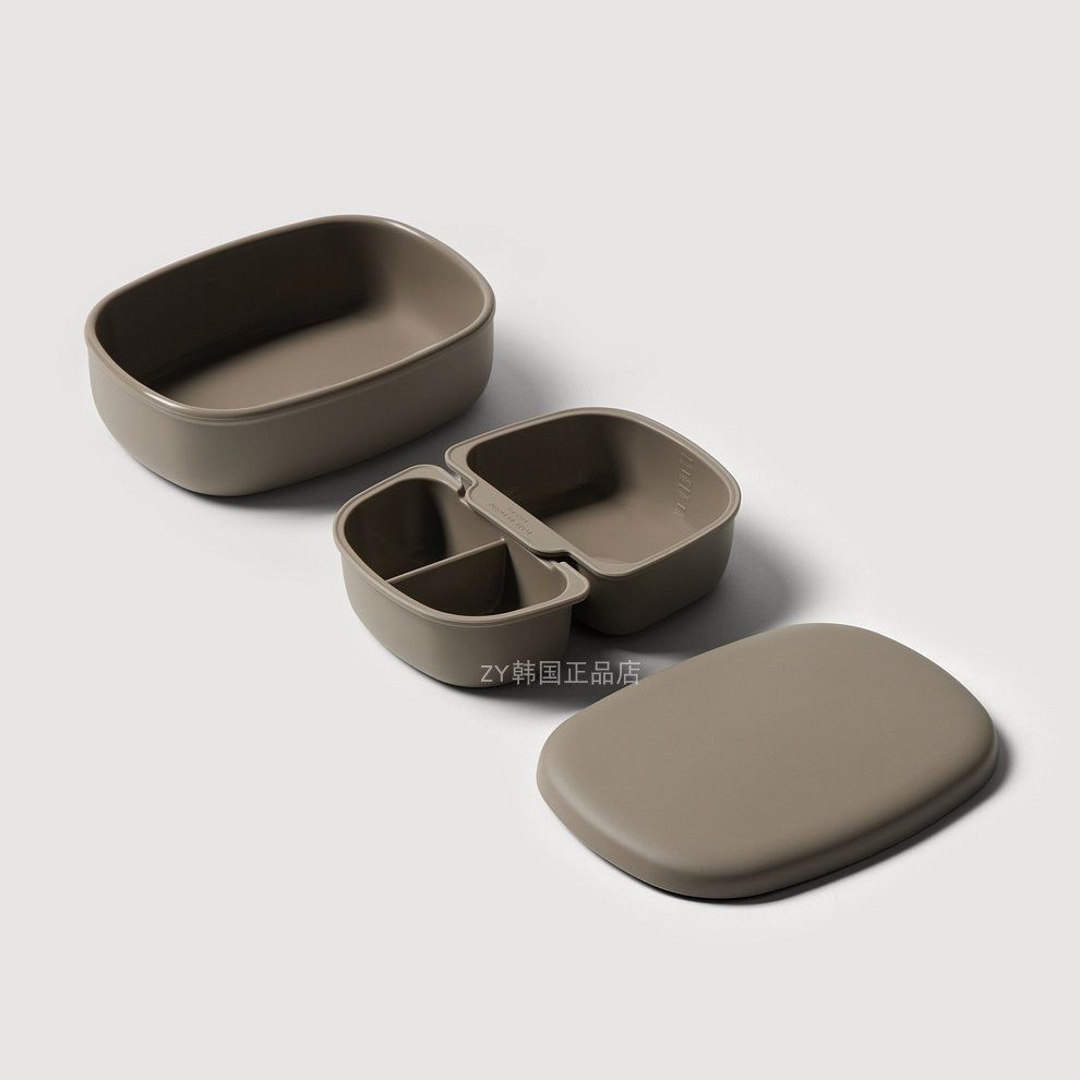 韩国代购进口ins简约分隔饭盒上班族减脂健身微波炉加热可洗碗机