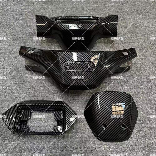 适用于九号M395Cmax水转印碳纤维全套仪表壳头罩全套M3配件原厂壳