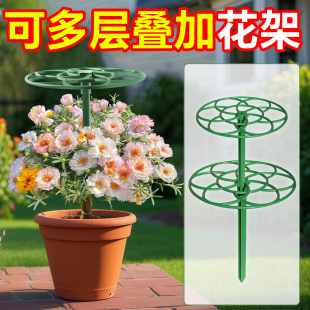 太阳花架子造型棒棒糖支架单层多层支撑架爬藤固定蟹爪兰支撑杆子