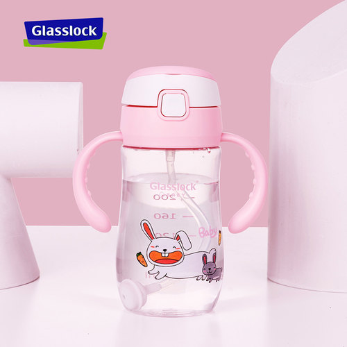 glasslockbaby带把婴儿吸管杯