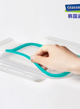 Glasslock进口玻璃保鲜盒盖三光云彩便当盒子密封盖密封圈配件
