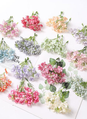 DIY手作素材绣球花头饰簪花配件