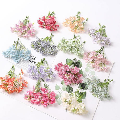 DIY手作素材绣球花头饰簪花配件