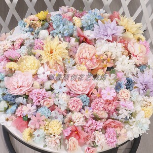 仿真花朵色系套装 服饰设计花 簪花diy悬浮花串 婚庆布景拍摄写真