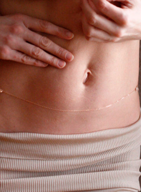 14k注金腰链性感肚皮小众设计