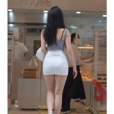 半身短裙春夏户外走光老公紧身包臀性感加肥加大码一步mini超短裙