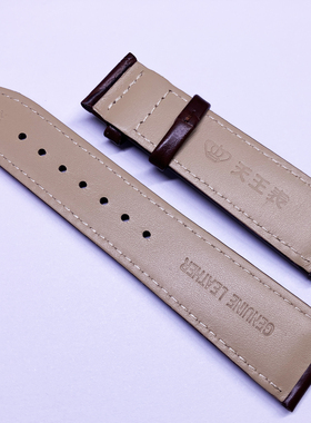 表王表带GS51167B原厂正品真皮牛皮表带蝴蝶扣款22mm黑色棕色皮带
