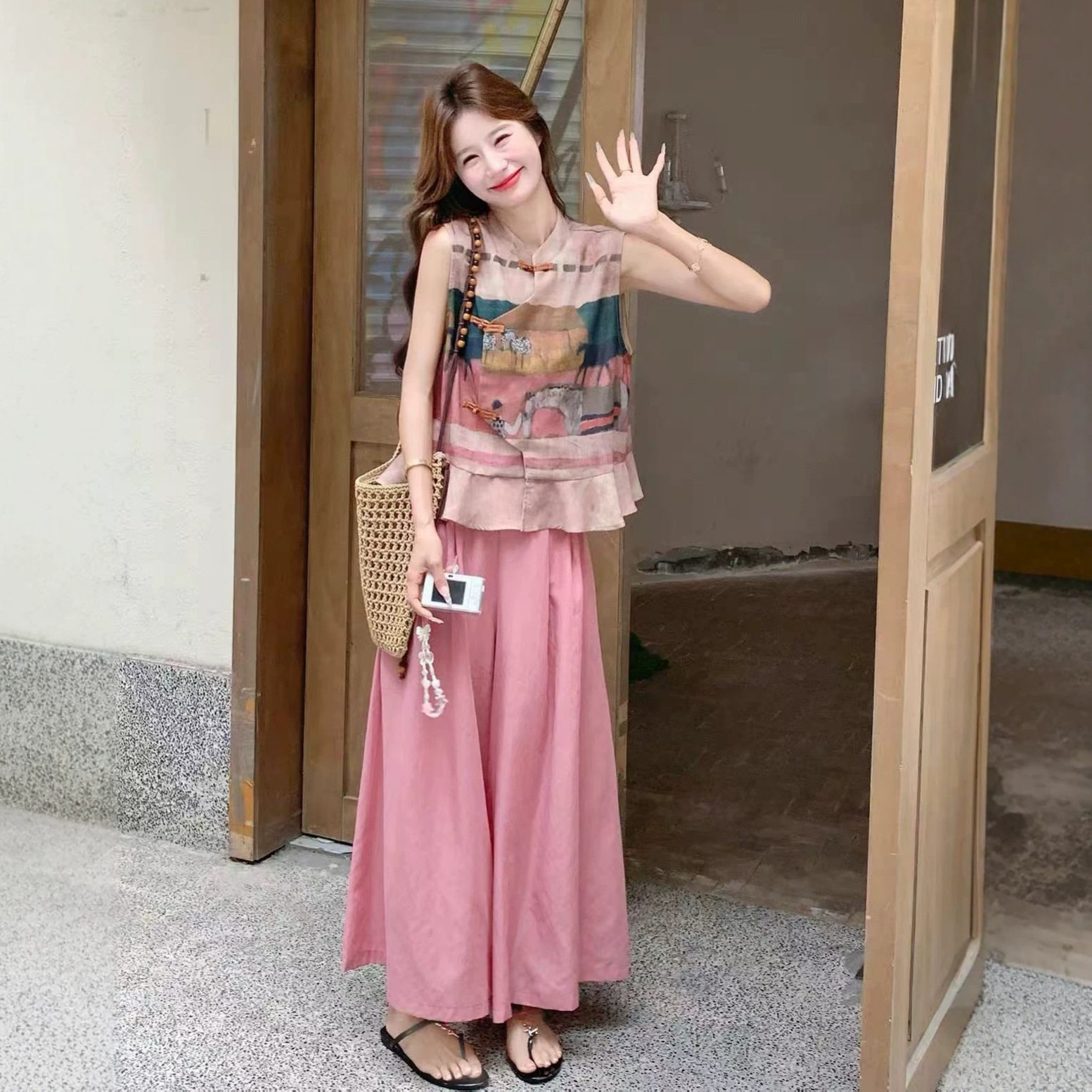 今年流行特惠新中式国风女装夏季女小众法式泡泡袖衬衣复古气质