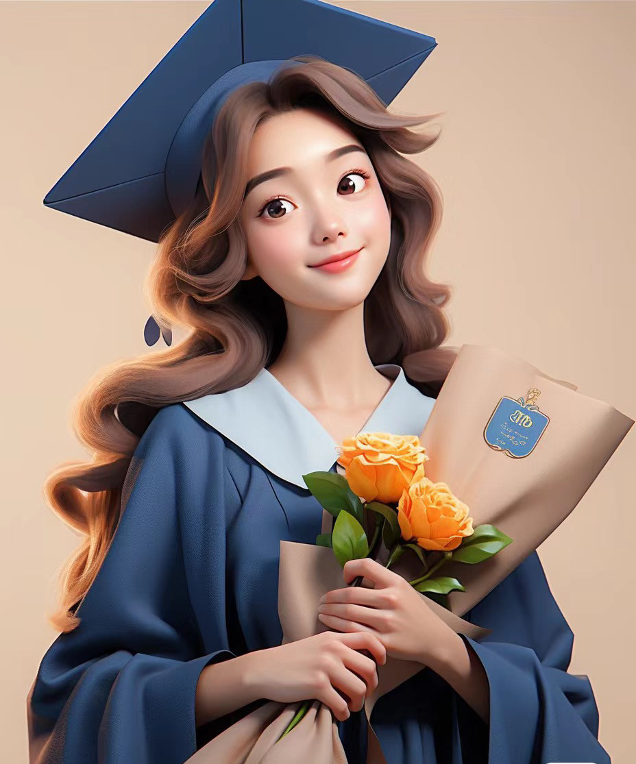 头像定制画头像毕业照博士服照头像卡通形象手绘迪士尼泡泡马特峰