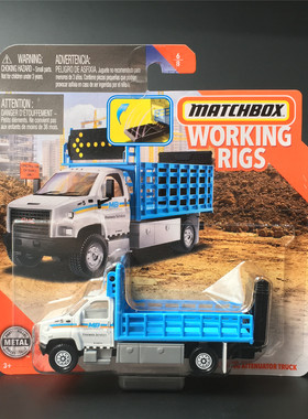 MATCHBOX火柴盒仿真工程模型玩具合金衰减器卡车运输拖车GMC 3500