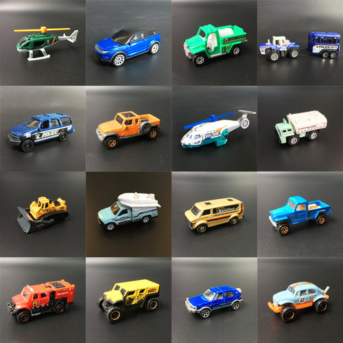 工程车火柴盒合金模型玩具警车