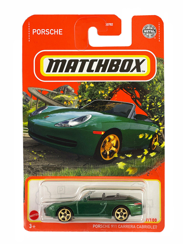 MATCHBOX火柴盒彩盒小跑车模型保时捷卡雷拉敞篷911 CARRERA 22B