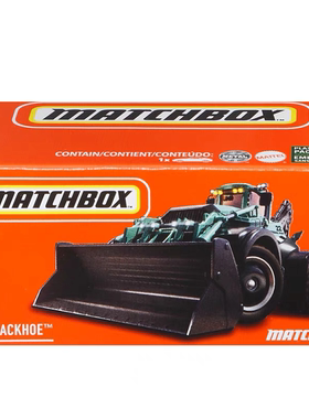 MATCHBOX火柴盒城市英雄彩盒小车模型反铲挖土机MBX BACKHOE 22B