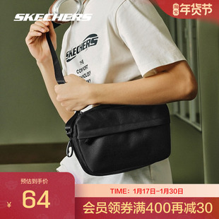 Skechers斯凯奇正品秋男女同款大容量单肩斜挎包休闲运动包