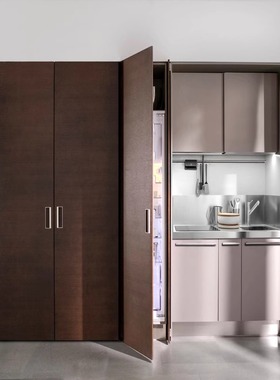 瑞士HAWA第二代隐藏橱柜洗衣房阳台推拉门单门插入式回旋门轨道