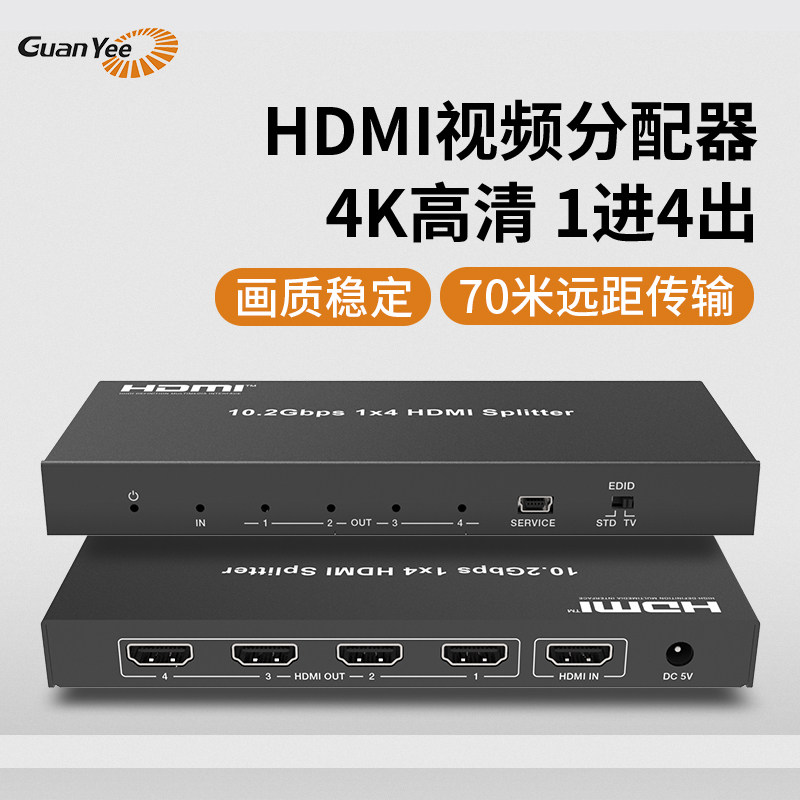 冠艺HDMI超清4K60hz视频分配器图片