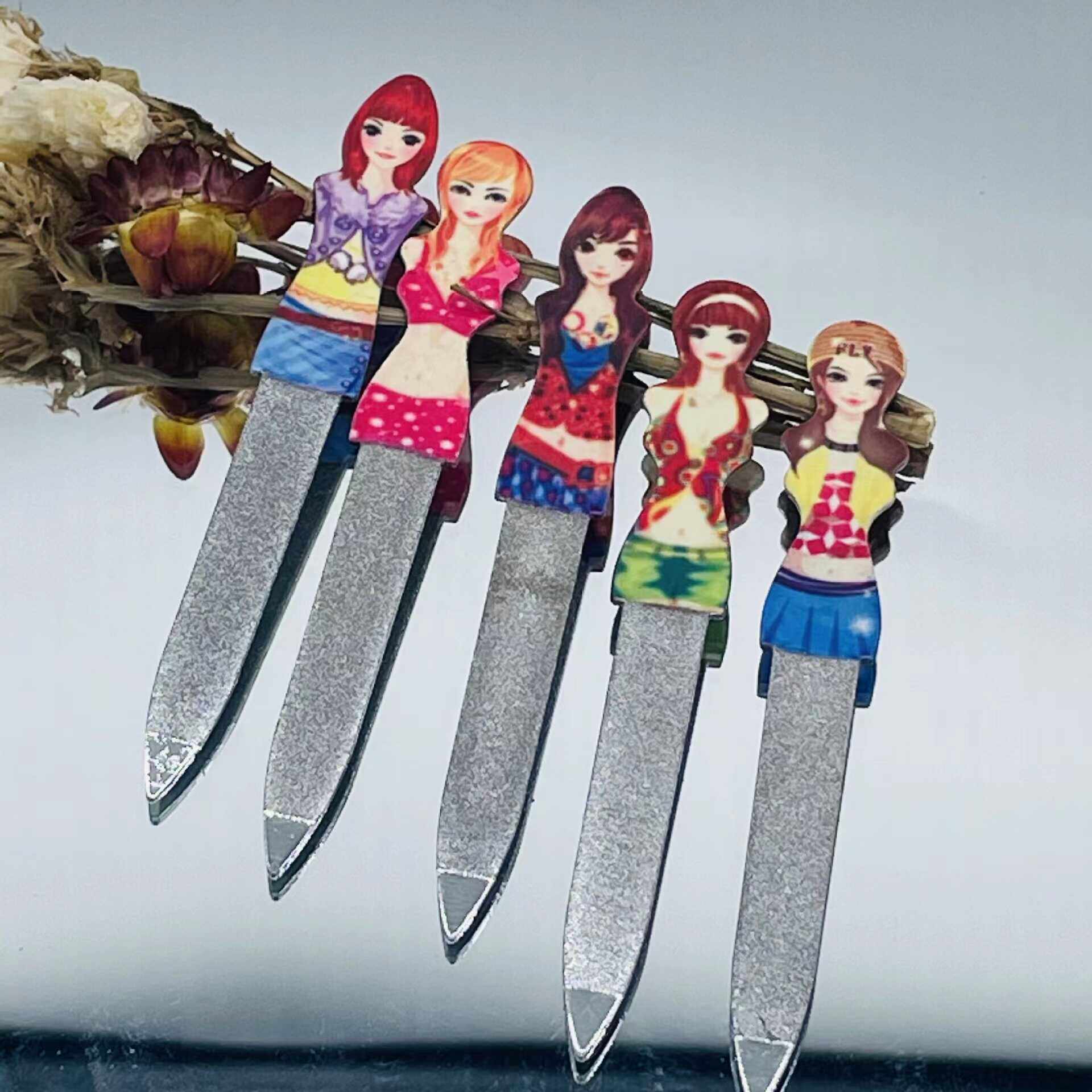 卡通指甲锉磨指甲工具电商促销礼品修护指甲锉子美甲锉刀