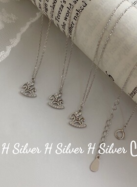 旋转木马925银项链女新款