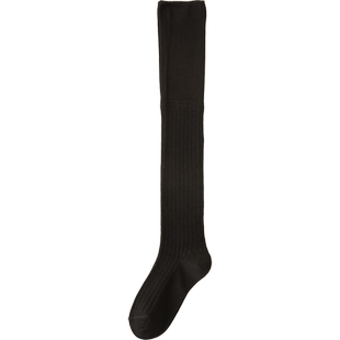 堆堆袜膝盖小腿长筒靴袜过膝浅深灰色长统显腿瘦搭配秋冬针织条纹