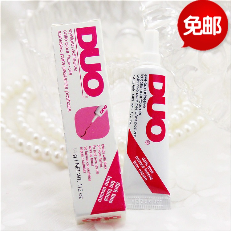 包邮 正品 DUO假睫毛黑色胶水14g温和低敏 粘易卸妆大瓶装