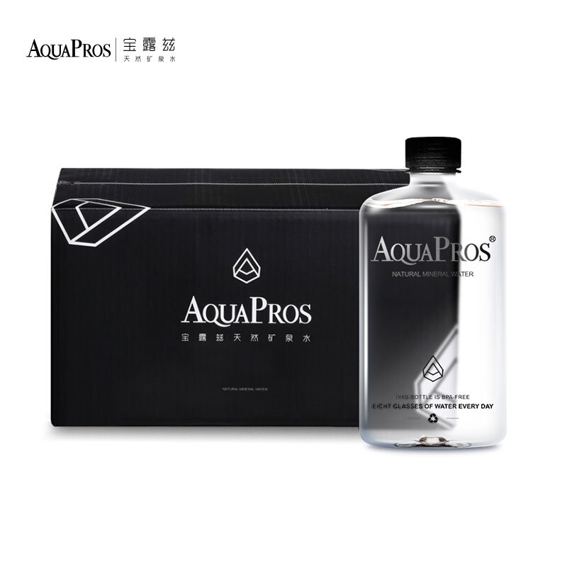 宝露兹/Aquapros高端矿泉水弱碱低氘节日礼盒母婴用水420ml*20瓶