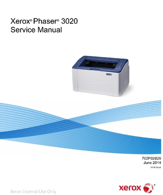维修资料 XEROX施乐Phaser3020系列打印机服务手册维修手册
