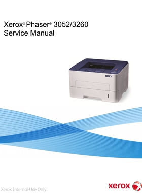 维修资料 XEROX施乐Phaser3052/3260系列打印机服务手册维修手册