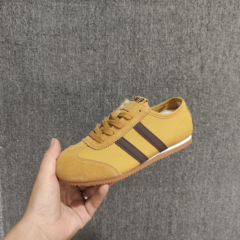 25新款春季德训鞋女款平底牛皮阿甘鞋女复古百搭轻便学生运动真皮