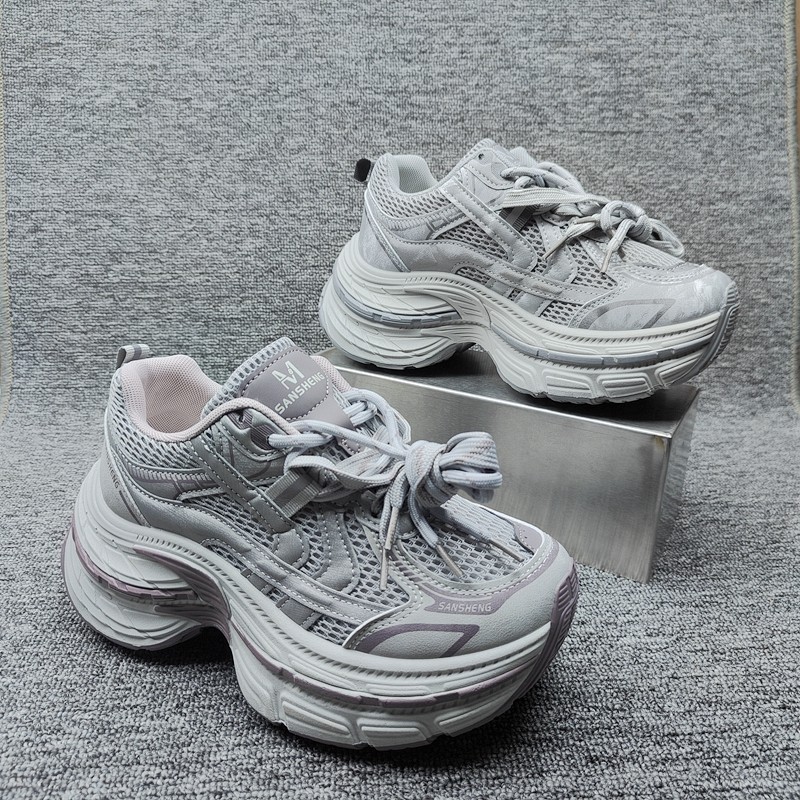 26春季新款厚底老爹鞋女单鞋断码透气网面运动休闲鞋百搭圆头鞋,女鞋,时尚休闲鞋,淘宝优惠券,粉丝福利购,淘宝优惠卷