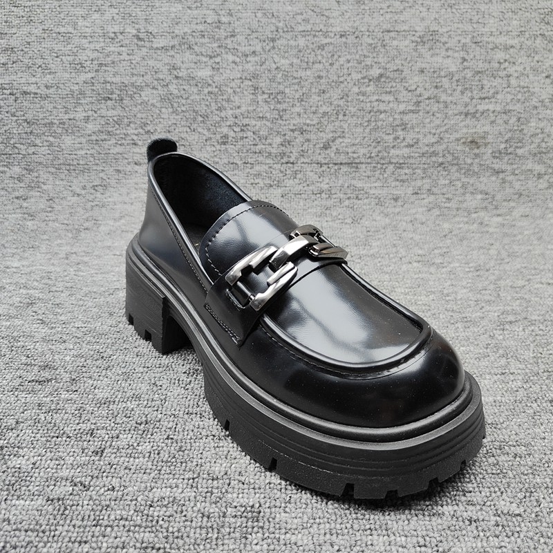 25春季黑色乐福鞋女鞋