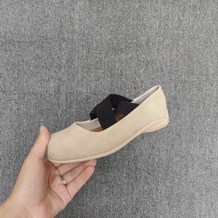 清仓尾货女鞋2025春季新款单鞋浅口软底百搭小皮鞋跳舞鞋马丽珍