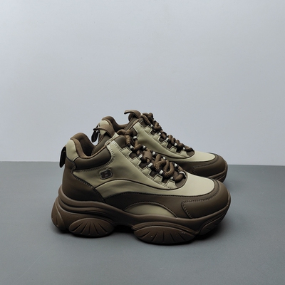 休闲风厚底老爹鞋女鞋四季透气松糕底运动休闲鞋百搭显脚小36.37