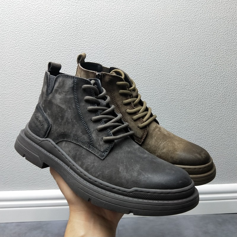 短靴马丁靴休闲鞋真皮潮鞋防臭