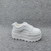 新款 断码 休闲风厚底小白鞋 26春季 女单鞋 透气松糕底增高百搭运动