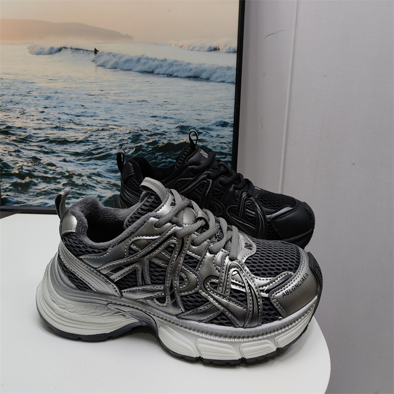 25秋冬新款老爹鞋厚底增高