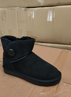 冬季尾货处理真皮女鞋保暖雪地靴防滑厚底套脚女棉靴35.36.37.38