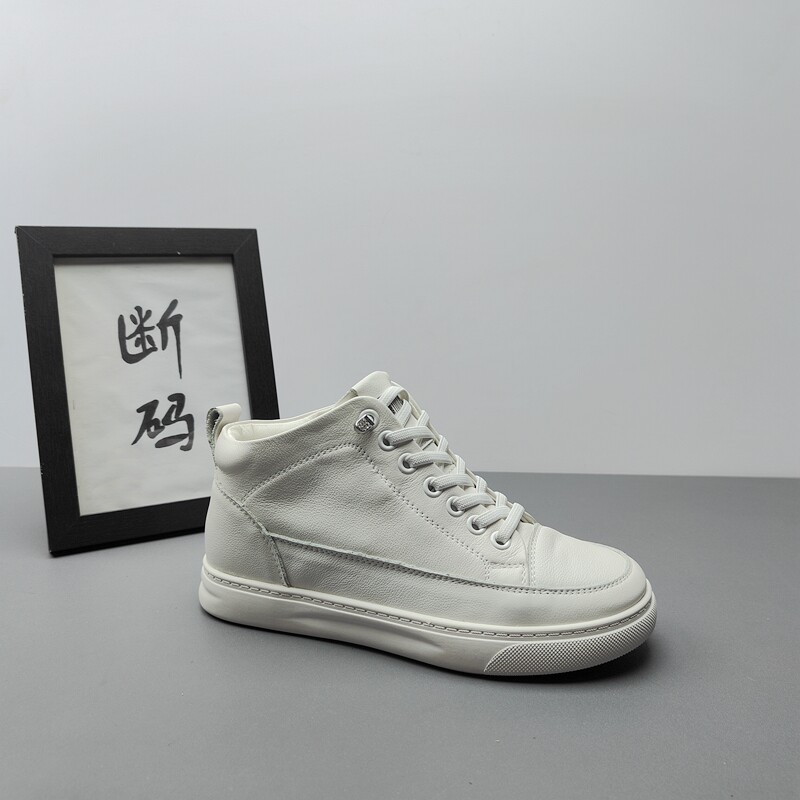软底平底休闲鞋高帮白色板鞋