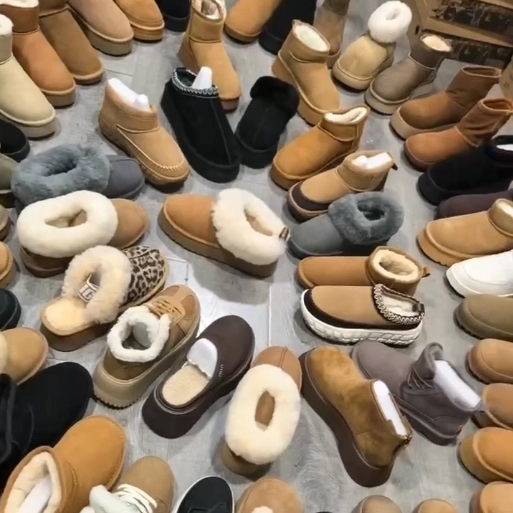 尾货处理真皮女棉靴厚底雪地靴牛皮羊毛口冬季女短靴保暖百搭任选,女鞋,时尚雪地靴,淘宝优惠券,粉丝福利购,淘宝优惠卷