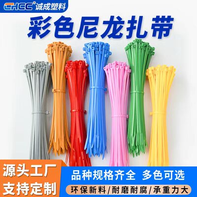 chcc厂家现货彩色尼龙绑带扎带
