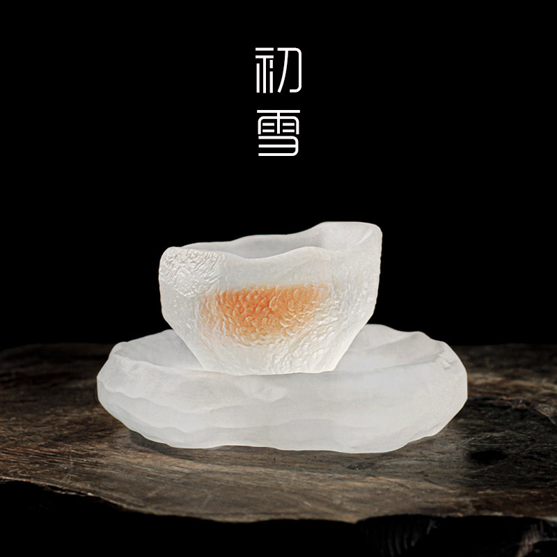 初雪冰冻烧茶具古法主人杯图片