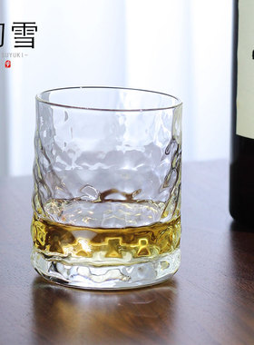 初雪光影 Hatsuyuki正品威士忌酒杯玻璃洋酒 日式设计师款Hikar杯