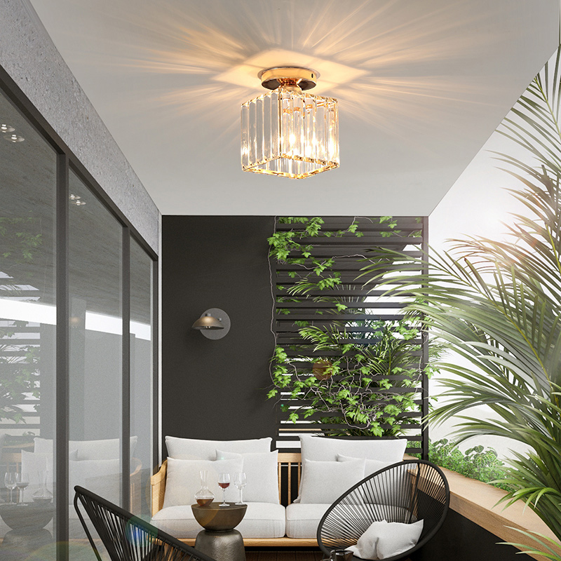 轻奢简约现代风卧室走廊吸顶灯饰