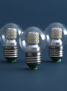 E27光源大小螺口3W5W6W7W12W白暖光三色光节能家用照明led灯泡