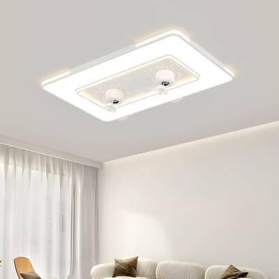 2025新款现代简约客厅360度摇头主卧室电风扇吸顶灯全屋灯具套餐