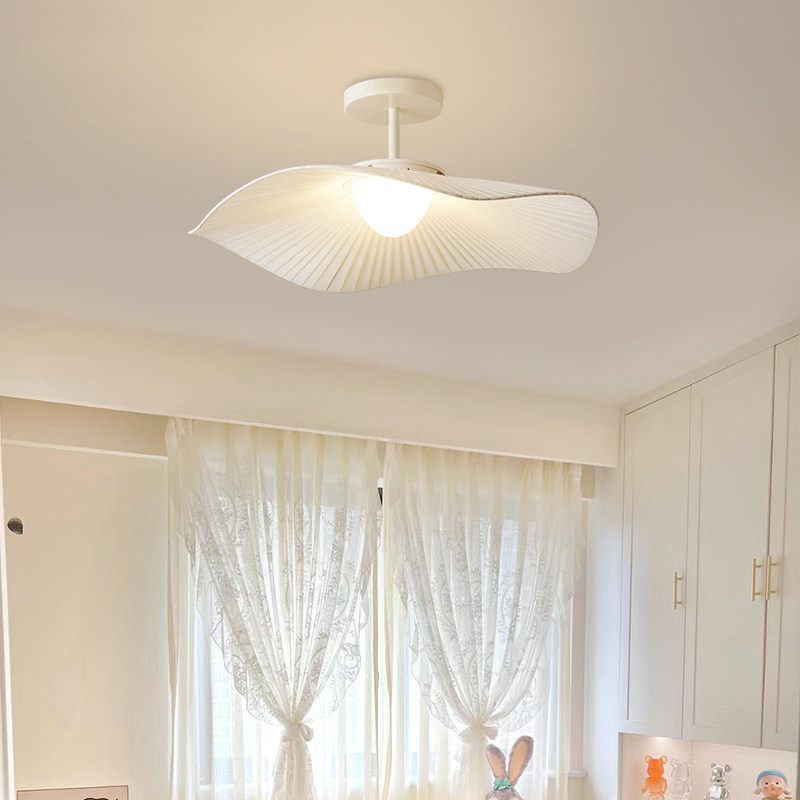 奶油风现代简约法式吸顶灯设计师服装店草帽卧室2025新款房间吊灯,家装灯饰光源,客厅吸顶灯,淘宝优惠券,粉丝福利购,淘宝优惠卷