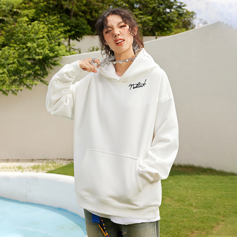 美式早春宽松简约卫衣潮牌男潮