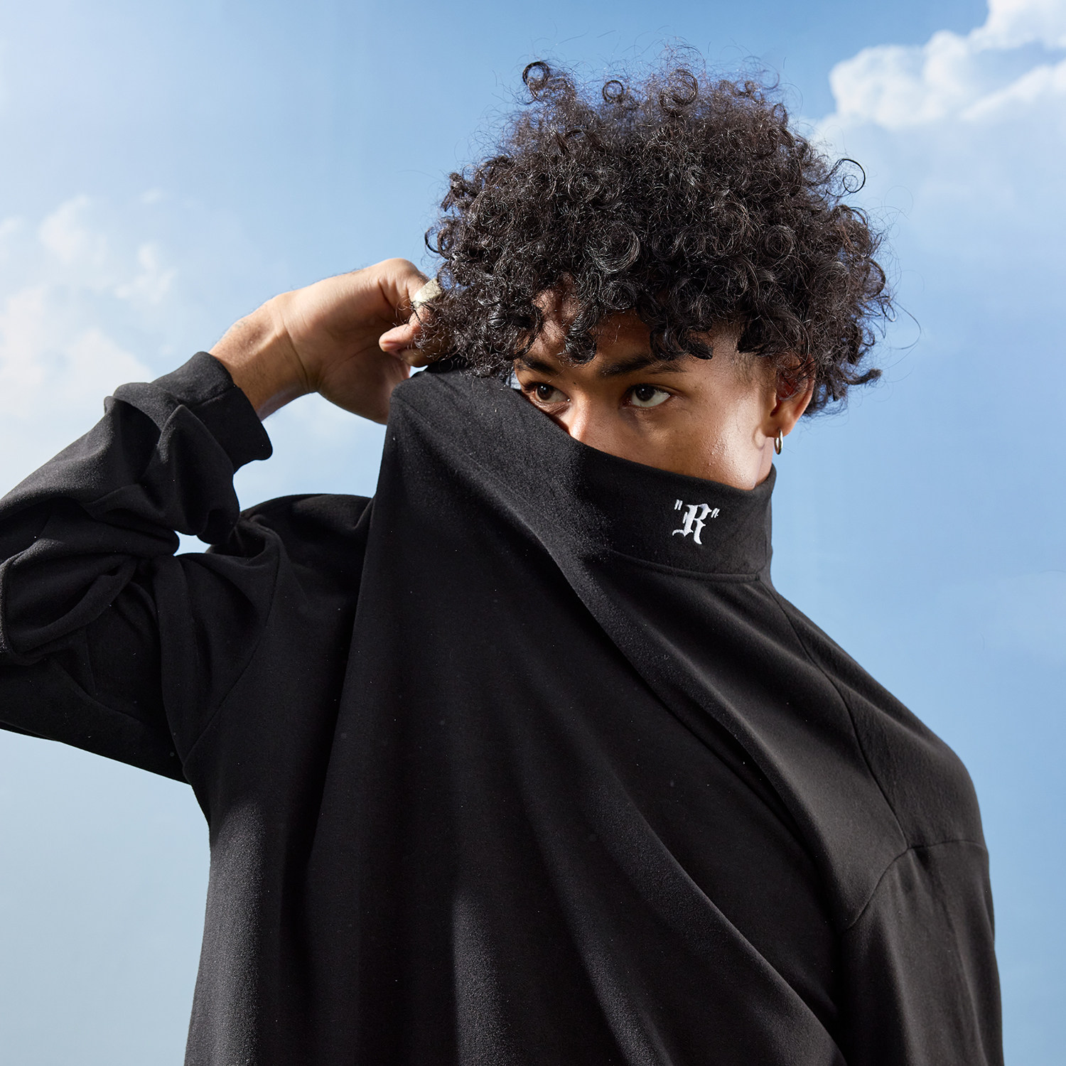 Nuthink美式复古德绒半高领长袖