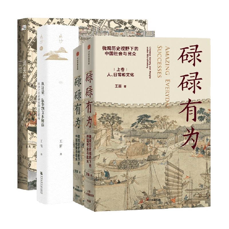消失的古城+碌碌有为+从计量 叙事到文本解读套装3册 王笛 著 历史