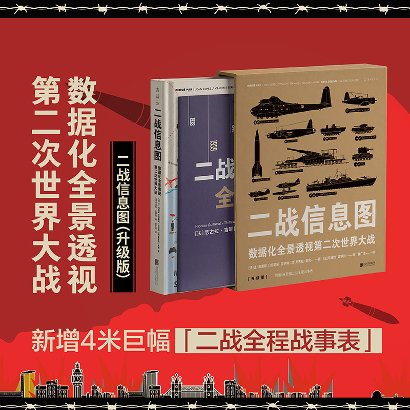 二战信息图 新增4米长巨幅战事表 数据化全景透视第二次世界大战50+主题300+幅图表，百科全书式图解二战